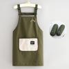 Delantal Hidrófugo de Cocina para el Hogar Nuevo 2025 Transpirable Antimanchas Delantal de Cocina Estampado Ropa de Trabajo para Catering