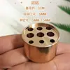 Venta al por mayor del fabricante, Portaincienso Grande de Cobre de Nueve Agujeros, Quemador de Incienso para Interiores Estilo Antiguo, Quemador de Sándalo, Adorno para Ceremonia del Té, Portaincienso de Madera de Águila
