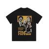 Camiseta de manga larga con estampado retro americano para hombre y mujer, holgada, de marca moderna, estilo hip-hop callejero, informal, de cuello redondo