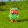 Comercio exterior transfronterizo, adornos de paisaje en miniatura estilo europeo y americano, paisajismo con musgo para jardín, adornos decorativos creativos de PVC, adornos de búho
