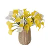 Flor Artificial Lírio Calla Mini PU Aliexpress Flor Artificial Atacado Flor de Segurar Decoração de Casa Mw01501