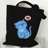 Bolsa de Lona con Estampado de Tigre para Grupo de Chicas Coreano Kpop 35X40 Bolso de Hombro Tote Diario Bolsa de Compras 0925-6
