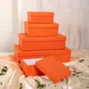 Caja de Regalo para Boda Caja de Regalo para el Festival del Bote del Dragón Caja Rectangular Grande Negra Roja Caja de Empaque con Tapa y Base de Papel Kraft