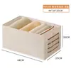 Caja de Almacenamiento de Ropa para Uso Doméstico, Organizador de Ropa Plegable de Tela a Prueba de Polvo, Almacenamiento Visible de Gran Capacidad para Armario para Dormitorios