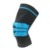 Rodilleras de ciclismo deportivo soporte de resorte de silicona protección rodilleras de punto transpirables correr baloncesto rodilleras antideslizantes