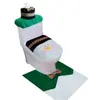 Itens em Estoque de Natal Transfronteiriços: Capa de Assento de Vaso Sanitário de Natal, Capa de Assento de Vaso Sanitário de Papai Noel e Boneco de Neve, Tapete de Piso, Capa de Caixa Acoplada, Porta-Lenços Conjunto de Três Peças