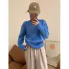 Suéter Minimalista Europeo con Cuello Alto para Mujer, Ropa Interior Cálida Engrosada para Otoño e Invierno, Camiseta Básica de Punto Versátil Estilo Coreano
