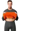 Ropa interior térmica personalizada de terciopelo dorado, traje térmico a prueba de frío para otoño e invierno, ropa de otoño y pantalones largos con forro polar y engrosados para almacenamiento de calor, un juego completo