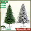 Árbol de Navidad de PVC Encriptado Decoración Navideña Verde Simulación Transfronteriza Plegable Lápiz Árbol de Navidad Flockado