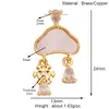 S28 Accesorios para joyería DIY micro incrustación aceite mini sol rayo molino de viento copo de nieve luna estrellas
