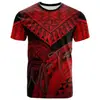 Samoa Americana Personalizado Impressão Digital 3D Colorido Vintage Masculino e Feminino Verão Casual Fresco Manga Curta Transfronteiriço