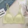 Belleza Sexual Espalda Taza Delgada Paramelia Sujetador Transpirable Ropa Interior Sin Aro de Acero Jelly Triángulo Taza Pecho Pequeño Push-up Sujetador