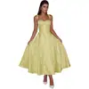 Vestido de Noche para Comercio Exterior, Estilo Europeo y Americano, Tirantes Finos, Vestido Largo para Banquetes y Fiestas, Elegante Vestido Ajustado para Cumpleaños, Disponible en Ebay y Amazon