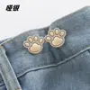 Hebilla de Cintura en Forma de Corazón Hebilla de Nudo Chino Par Hebilla de Metal Sin Costura Sin Clavo Botón Herramienta Reductora de Cintura para Jeans