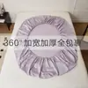 100 peças de lençóis de algodão de fibra longa de Xinjiang com elástico, colcha de cetim de algodão puro de peça única, protetor de colchão para colchão Simmons