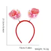 Diadema Decorativa para el Día de la Madre, Accesorios para Fotos de Fiesta Temática "Gracias Mamá", Pinza para el Cabello Diadema de Rosa y Clavel