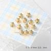 Estrela de Cinco Pontas de Plástico ccb Dourada Galvanizada Contas Espaçadoras de Estrela Coração Flor para Colar DIY, Pulseira, Brincos, Acessórios de Joalheria