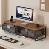 Soporte para monitor de computadora, estante de almacenamiento de escritorio para sala de juegos, cajón, base para pantalla de laptop de oficina