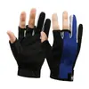 Guantes de pesca de verano para exteriores, pesca, equitación, camuflaje, tres dedos expuestos, transpirables, guantes Luya, guantes de pesca