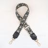 Correa de hombro cuadrada bordada de PU, correa de hombro ancha de poliéster jacquard, estilo étnico colorido, bolso cruzado para mujer, correa larga de repuesto