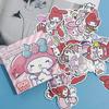 Pegatinas de Sanrio Kuromi Cinnamoroll Gato Kt, Pegatinas Lindas para Agendas, Pegatinas de Dibujos Animados Impermeables para Estudiantes