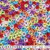 Acessórios para joias DIY material com contas feitas à mão contas de acrílico contas com letras em inglês coloridas contas planas educação infantil para crianças