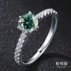 Anel Clássico de Seis Garras de Moissanita Transfronteiriço, Toque de Luxo Leve e Alto Padrão, Anéis de Casal em Prata Esterlina S925, Anéis Combinando, Presente de Casamento