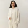 Cardigã de Caxemira Estilo Casual para Mulheres, Comprimento Médio, Estilo Preguiçoso, Peça de Tricô Solta, Jaqueta Suéter Versátil, Casual