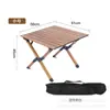Mesa Dobrável 1 m 2 Lugares Venda Doméstica Mesa Quadrada Pequena com Bolsa Mesa para Acampamento ao Ar Livre Piquenique Churrasco Mesa Rolinho de Ovo