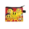 Cartera de monedas de dibujos animados de Pac-Man, monedero con cremallera, tarjetero con temática de videojuegos y bolsa para guardar auriculares - al por mayor