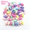 Accesorios hechos a mano con cuentas en forma de lazo de moda, mezcla multicolor, cuentas para la diversión DIY de los niños
