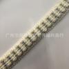 Cadena de encaje con cuentas de doble color dorado y plateado, estilo pequeño fragante de 2 cm, encaje de cuentas para uñas con borde curvo, cinta de encaje, manualidades DIY, étnico