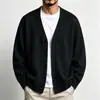 Nuevos suéteres de punto, cárdigans y chaquetas de otoño e invierno para hombres y mujeres, chaquetas cálidas estilo "old money" de cuello en V, venta al por mayor de fábrica transfronteriza