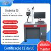 Máquina de marcação a laser galvanômetro 3D de grande formato Wuhan com foco dinâmico e rotação de superfície em arco de superfície curvada
