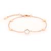 Moda fresca para mujer japonesa y coreana, simple, de la suerte, estrella de cinco puntas de doble cara, diseño de personalidad elegante, pulsera brazalete de acero inoxidable