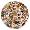 60 Cuadernos de Decoración de Postres Deliciosos, Fundas para Teléfono Móvil, Tablets, Maletas, Carteras, Pegatinas Transfronterizas Impermeables al por Mayor