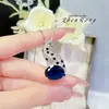 Pendientes de Leopardo de Zirconia de Lujo Ligero de Alta Gama Moda Colgante de Cabeza de Leopardo Collar Anillo de Guepardo Conjunto de Piedras Preciosas para Mujer
