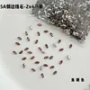 Rhinestones para decoración de uñas de circón marquise, rhinestones marquise brillantes de moda, rhinestones de forma irregular de base plana, accesorios de uñas usables