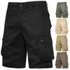 Amazon Transfronterizo 2026 Nuevos Pantalones Cargo de Color Sólido Sueltos con Múltiples Bolsillos de Cinco Bolsillos Talla Grande Moda Casual