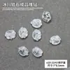 Brillante Transparente Caramelo de Azúcar Arte de Uñas Circonita Al por Mayor Alta Calidad Rectangular Forma de Corazón Base Terminada Pila Bola de Diamante Uñas Pedrería