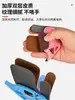 Protectores de Dedos Competitivos de Doble Capa, Protectores de Dedos de Posicionamiento con Soporte para la Barbilla, Doble Capa de Cuero y Plástico, Equipo de Protección para Tiro con Arco Competitivo