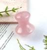 Herramienta de Raspado de Piedras Preciosas Más Vendida Transfronteriza de Amazon, Cuerno Natural de Cristal Rosa con Forma de Corazón para Relajar Músculos, Activar la Circulación y Masaje de Belleza