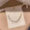 Pulsera con Colgante de Flor de Circonita Super Brillante, Lujo Ligero, Moda de Gama Alta, Sencilla y Elegante, Joyería Única y Versátil