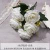 Flores Artificiales con 5 Cabezas de Peonías, Flores Falsas para Arreglos de Piso, Decoraciones para Salón de Bodas, Arreglos de Flores de Plástico, Decoración de Arte Floral con un Toque de Lujo