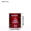 Tambor de Aceite Metálico para Hierbas de Venta Caliente Transfronterizo Molinillo Diámetro 41mm Molinillo de Tres Capas Aleación de Zinc Trituradora de Tabaco molinillo