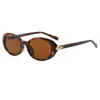 Gafas de Sol de Montura Ovalada de Moda Estilo Europeo y Americano Estilo de Celebridad Gafas de Sol para Mujeres y Hombres Retro Moda de Alta Gama t Marca