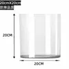 Venta Directa de Fábrica de Floreros de Plástico Imitación Vidrio de Alta Transparencia, Cubos para Flores Ecológicos, Contenedores Hidropónicos Espesados para Plantas y Botellas