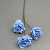 Flor Artificial Rosa Laifei de 3 Cabeças Paisagismo de Salão de Casamento Flor Artificial Rosa Cena de Casamento Arranjo de Flores Adereços para Fotografia ao Ar Livre