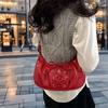 Bolsa de Amarrar com Laço para Mulheres, Novo Estilo Verão 2026 Bolsa Dumpling de PU, Bolsa de Ombro Estilosa, Bolsa Transversal Doce e Descolada