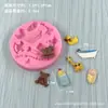 Pastel para Bebés y Niños Molde de Silicona Chocolate Fondant DIY Herramientas para Hornear Molde de Resina